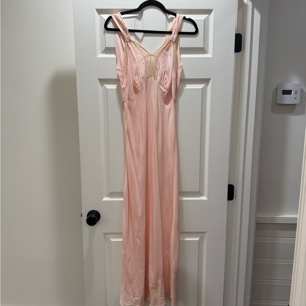 Reformation Vintage pink slip dress